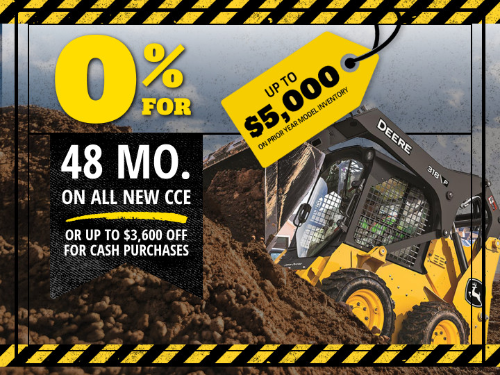 O% for 48 Months on all new CCE advertisement.