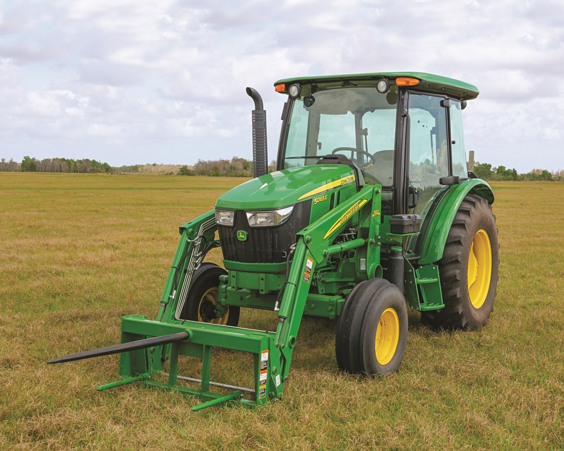 A John Deere 5065E tractor in Texas.