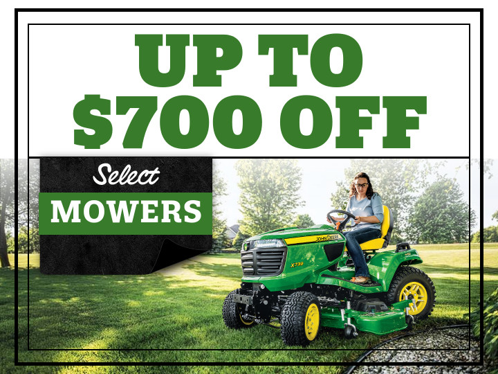 Up to $700 off select mowers