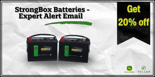 20% off StrongBox Batteries - Expert Alert Email 