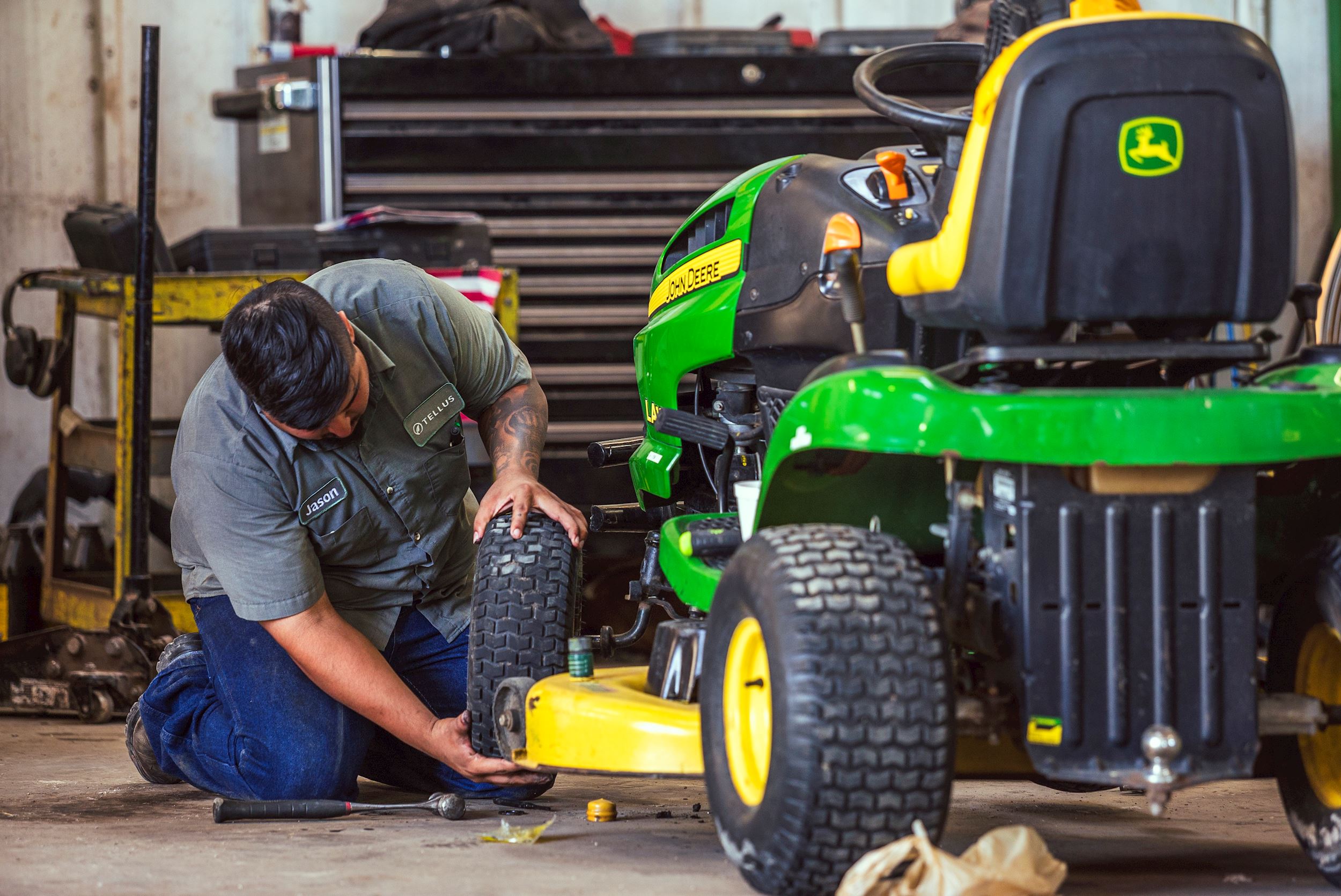 john deere mower repair